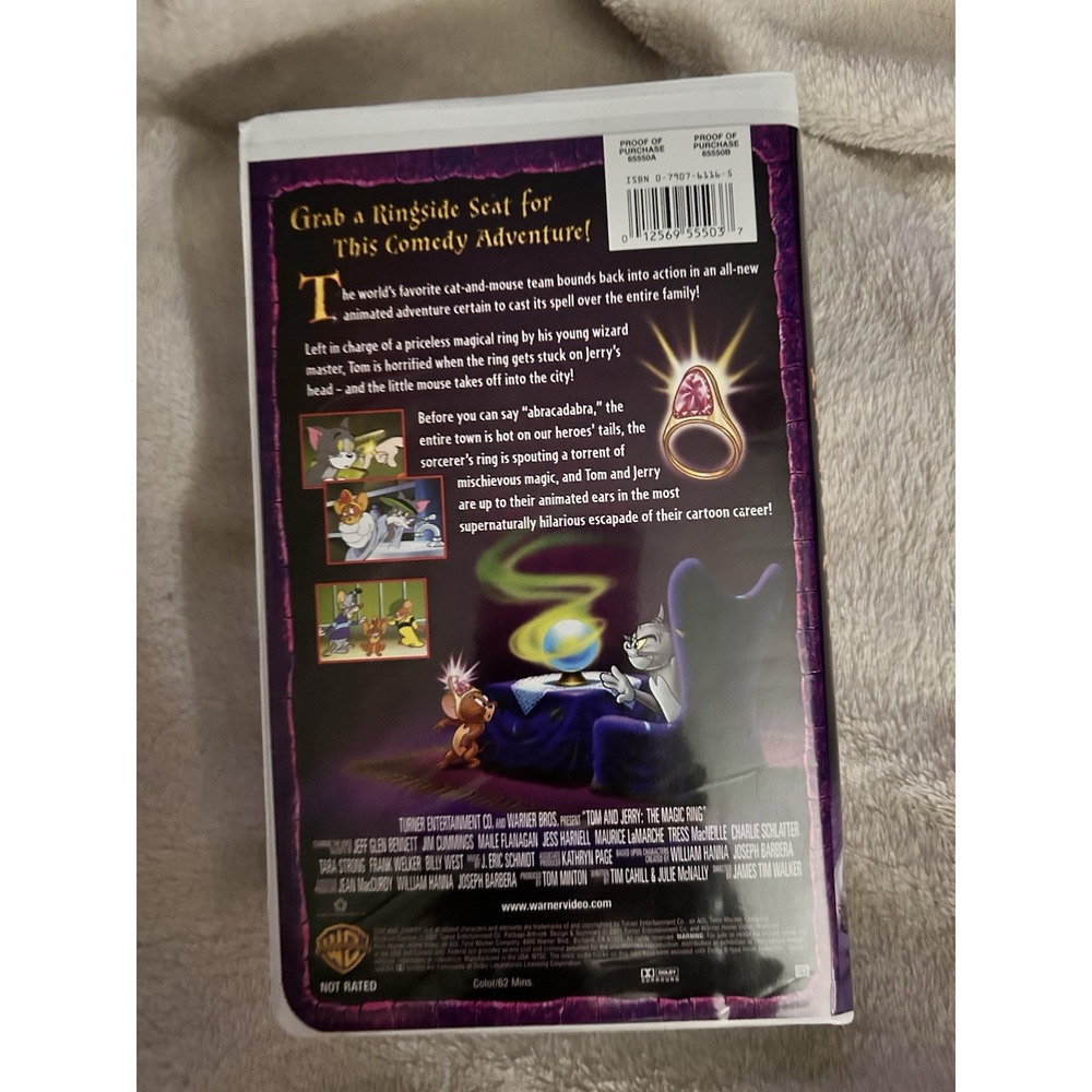 Tom and Jerry - The Magic Ring (VHS, 2002, Clamshell) - Picture 3 of 3